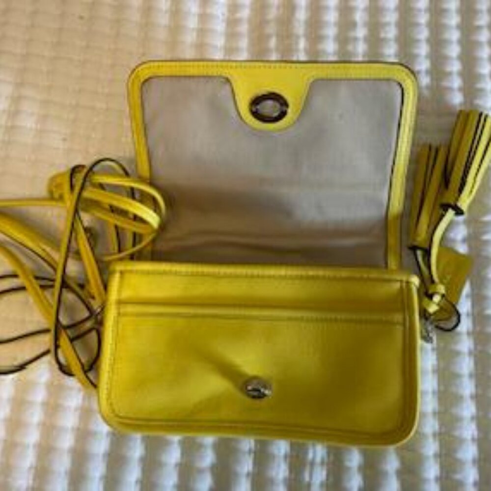 Coach Legacy Penny Crossbody bag, style 19914, with tassels and Coach hang tag. - Picture 2 of 5